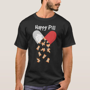 Yorkshire Terrier Hund Glückliche Pille Yorkie Mut T-Shirt