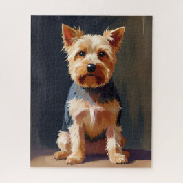 Yorkshire Terrier Hund Haustier Malerei Puzzle