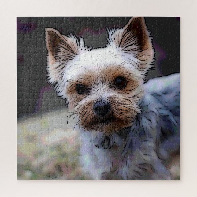 Yorkshire Terrier, Hund, Haustier Puzzle (Vertikal)