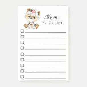 Yorkshire Terrier Hund Personalisiert zu führen Post-it Klebezettel