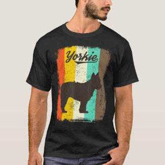 Yorkshire Terrier Hund Retro Vintage Design T-Shirt