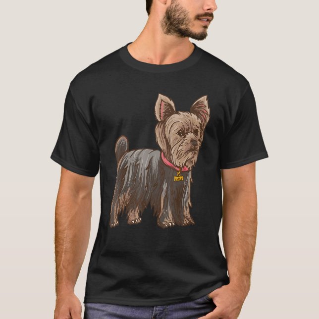 Yorkshire Terrier - Hundekennung - Liebe von Hunde T-Shirt (Vorderseite)