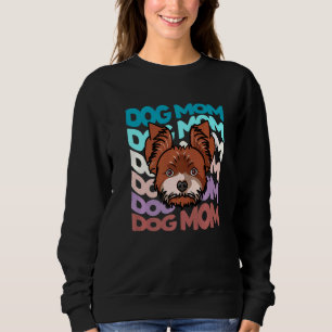 Yorkshire Terrier Hundemama Retro Vintage Hundefra Sweatshirt