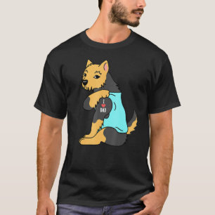 Yorkshire Terrier I Liebe Vater Dog T-Shirt
