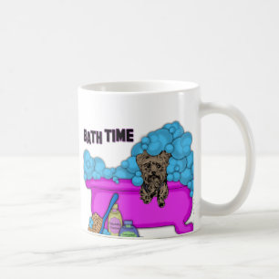 Yorkshire Terrier in der Badewanne Kaffeetasse