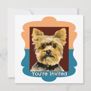 Yorkshire Terrier - individuelles Muster Einladung