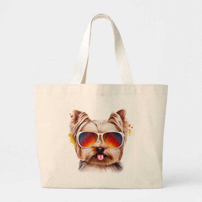 Yorkshire Terrier Jumbo Tasche (Vorne)