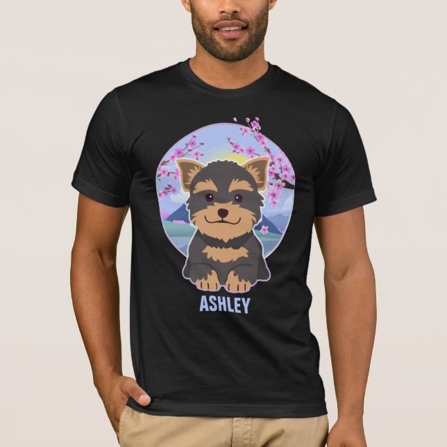 Yorkshire Terrier Kawaii Niedliches Geschenk Dog P T-Shirt (Vorderseite)