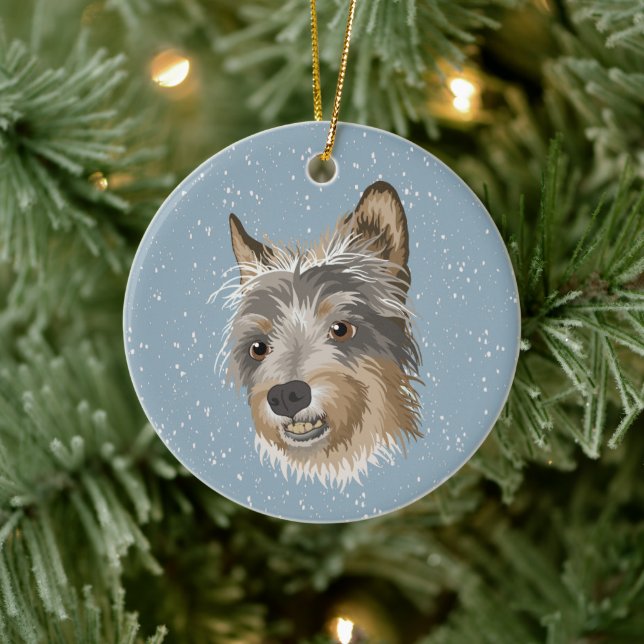 Yorkshire Terrier Keramik Ornament (Baum)