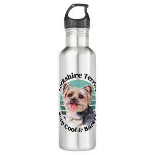 Yorkshire Terrier komischer Zitat Edelstahlflasche