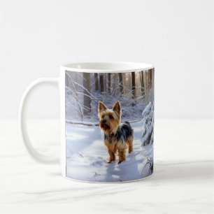 Yorkshire Terrier Let It Snow Christmas Kaffeetasse
