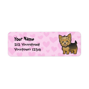 Yorkshire-Terrier-Liebe (kurzes Haar kein Bogen)