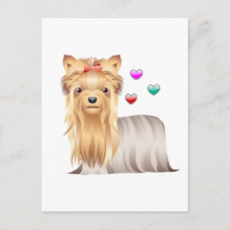Yorkshire Terrier Liebe Postkarte