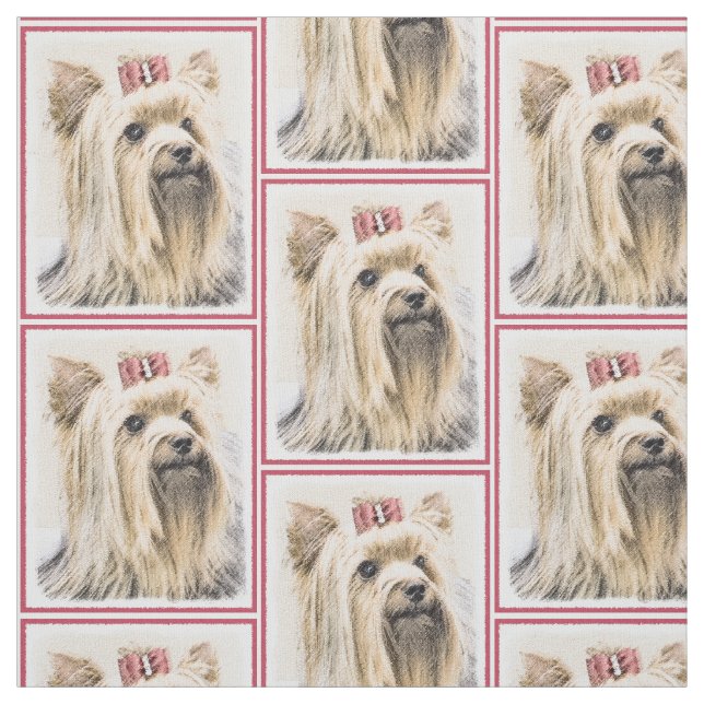 Yorkshire-Terrier-Malerei - niedliche Stoff (Muster)