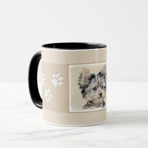 Yorkshire-Terrier-Malerei - niedliche Tasse