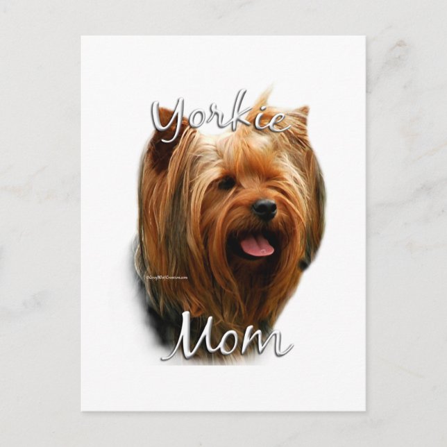 Yorkshire Terrier Mama 2 Postkarte (Vorderseite)