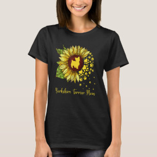 Yorkshire Terrier Mama Sunflower Dog T-Shirt
