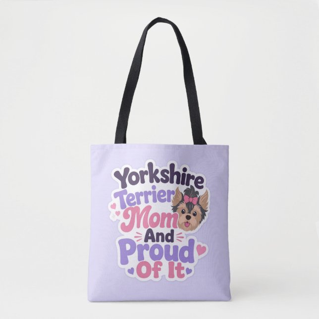 Yorkshire Terrier Mama und stolz darauf (Vorderseite)