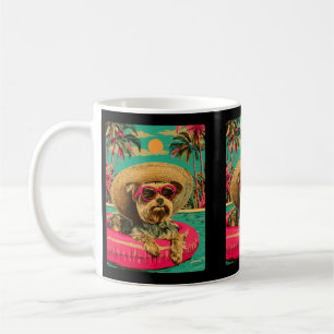 Yorkshire Terrier mit Sonnenbrille süßer Yorkie-Hu Kaffeetasse