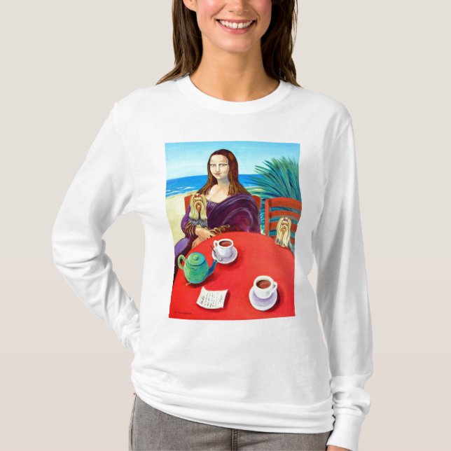 Yorkshire Terrier Mona Lisa T-Shirt (Vorderseite)