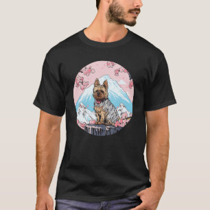 Yorkshire Terrier Mount Fuji Funny Dog Sehenswürdi T-Shirt
