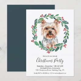 Yorkshire Terrier Niedlich Dog Elegantes Party Einladung