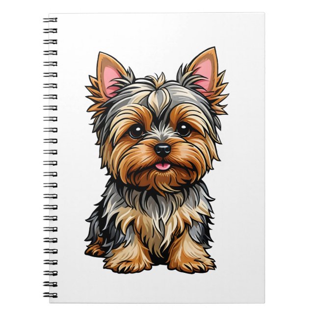 Yorkshire Terrier Notizblock (Vorderseite)