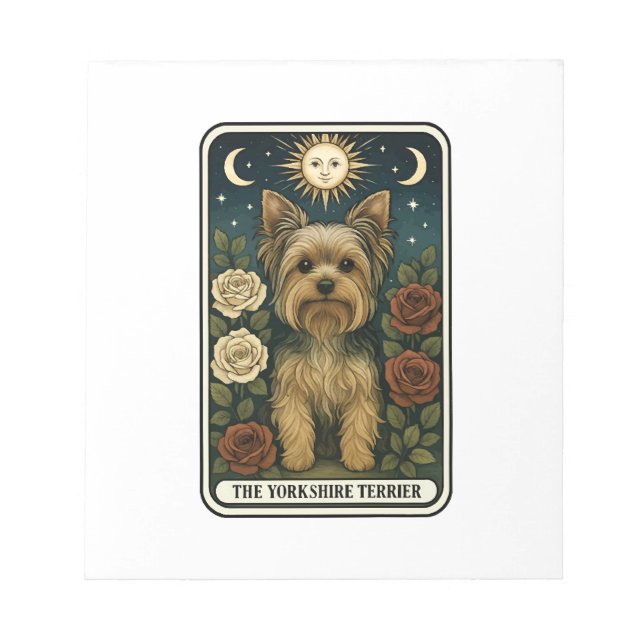 Yorkshire-Terrier Notizblock (Vorderseite)