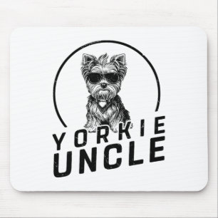 Yorkshire Terrier Oncle gibt Funny Dog Owners Gra Mousepad