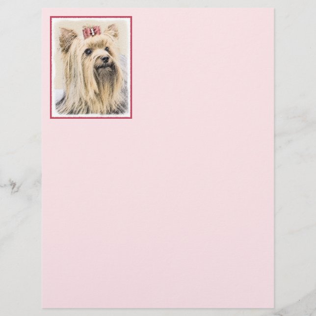 Yorkshire Terrier Painting - Niedliche Original Do (Vorderseite)