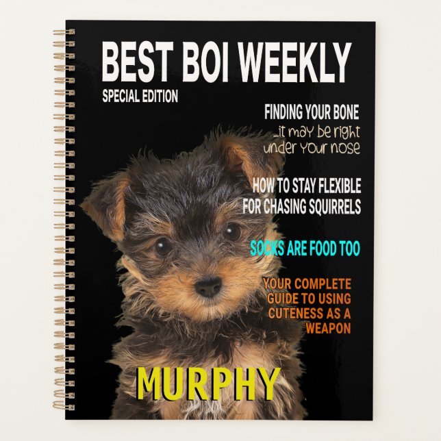 Yorkshire Terrier Parody Magazine Cover Planer (Vorderseite)