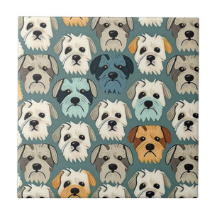 Yorkshire Terrier Pattern Fliese