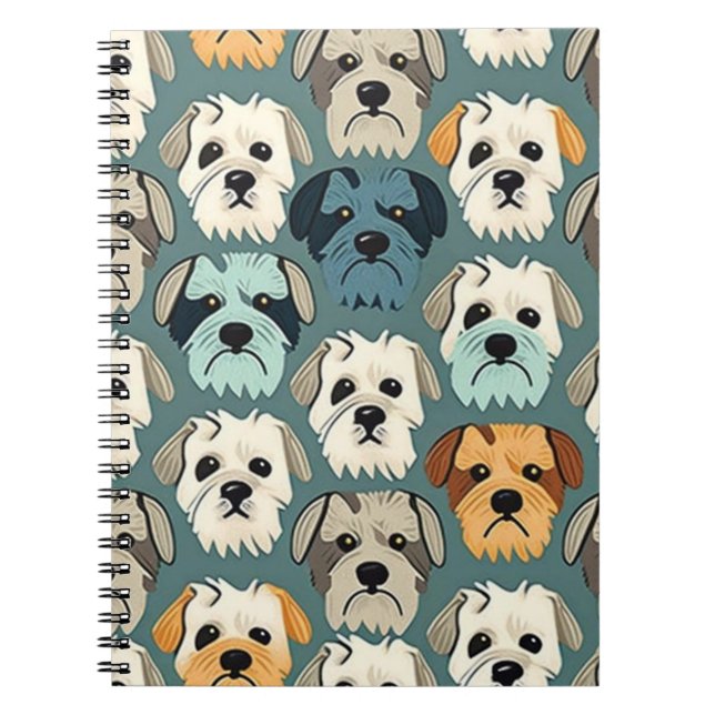 Yorkshire Terrier Pattern Notizblock (Vorderseite)