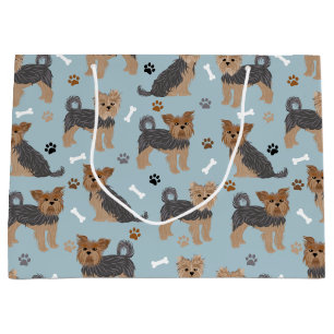 Yorkshire Terrier Paws and Bones Yorkie Dog Große Geschenktüte