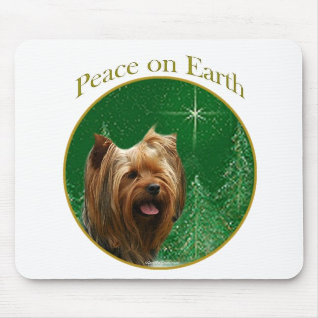 Yorkshire Terrier Peace Mousepad (Vorne)