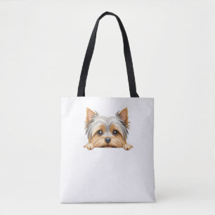 Yorkshire Terrier Peeking Niedlich Adorable Funny 