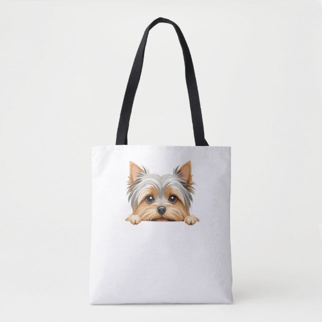 Yorkshire Terrier Peeking Niedlich Adorable Funny  (Vorderseite)