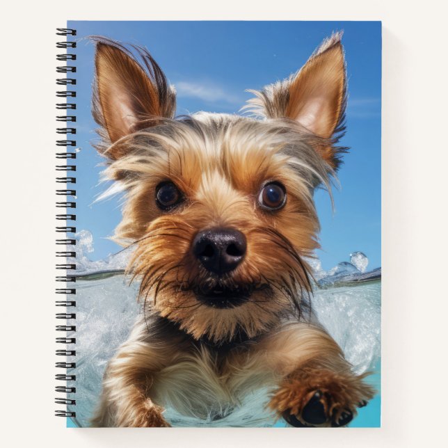 Yorkshire Terrier Pet Dog Animal Fun Notizbuch (Vorderseite)