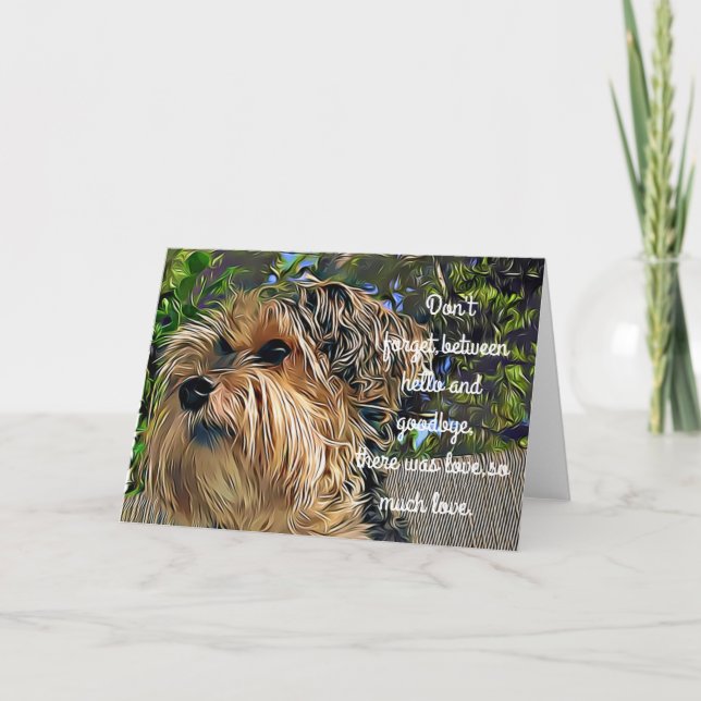 Yorkshire Terrier Pet Memory Digital Art Karte (Vorderseite)