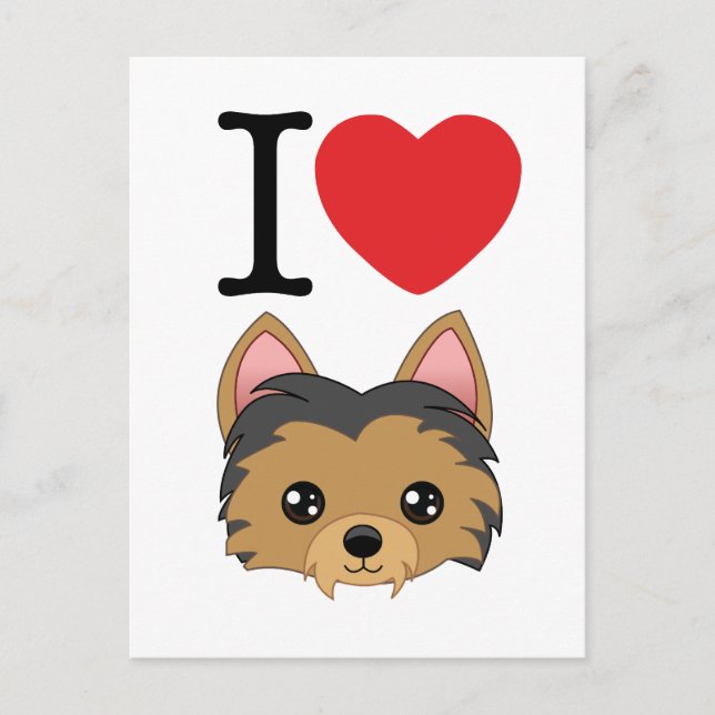 Yorkshire Terrier Postcard Postkarte (Vorderseite)