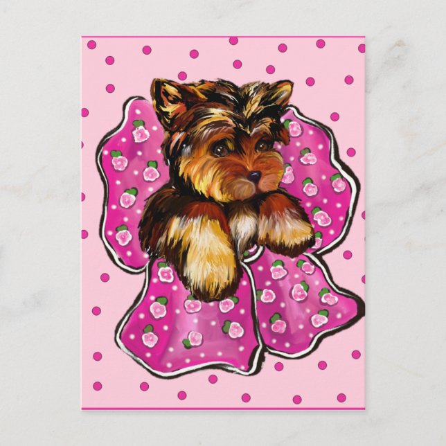 YORKSHIRE TERRIER POSTKARTE (Vorderseite)