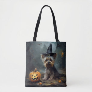 Yorkshire Terrier Pumpkins Halloween Beängstigend