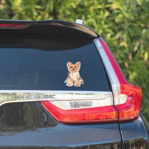 Yorkshire Terrier Puppy Cartoon Dog Sticker