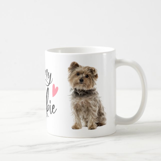 Yorkshire Terrier Puppy Dog Liebe Mein Yorkie Kaffeetasse (Rechts)