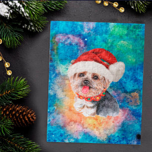 Yorkshire Terrier Rasse Hund Weihnachten Puzzle