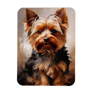 Yorkshire Terrier Realism Art Portrait Magnet