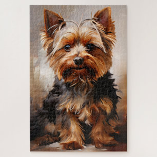 Yorkshire Terrier Realism Art Portrait Puzzle