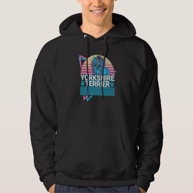 Yorkshire Terrier Retro   Hoodie (Vorderseite)