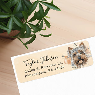Yorkshire Terrier Rücksendeetikett