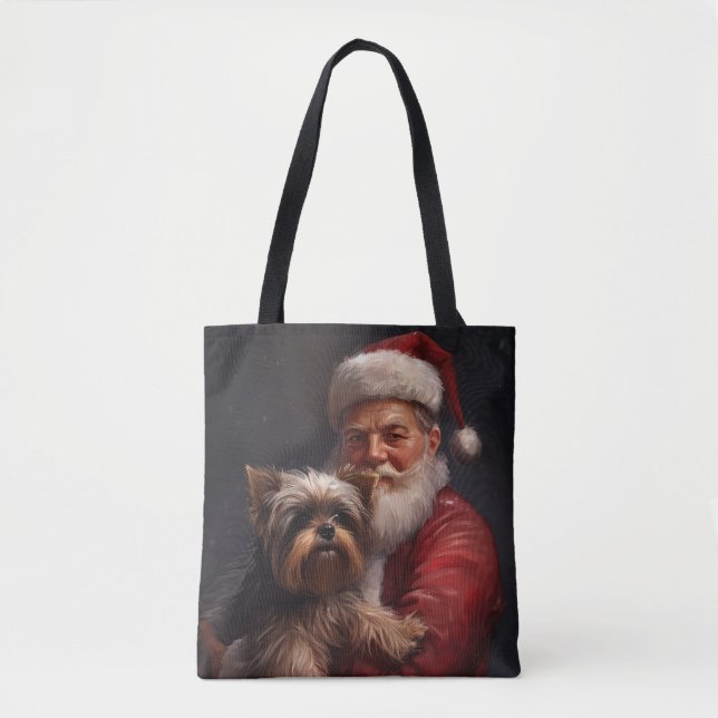 Yorkshire Terrier Santa Claus Weihnachten (Vorderseite)